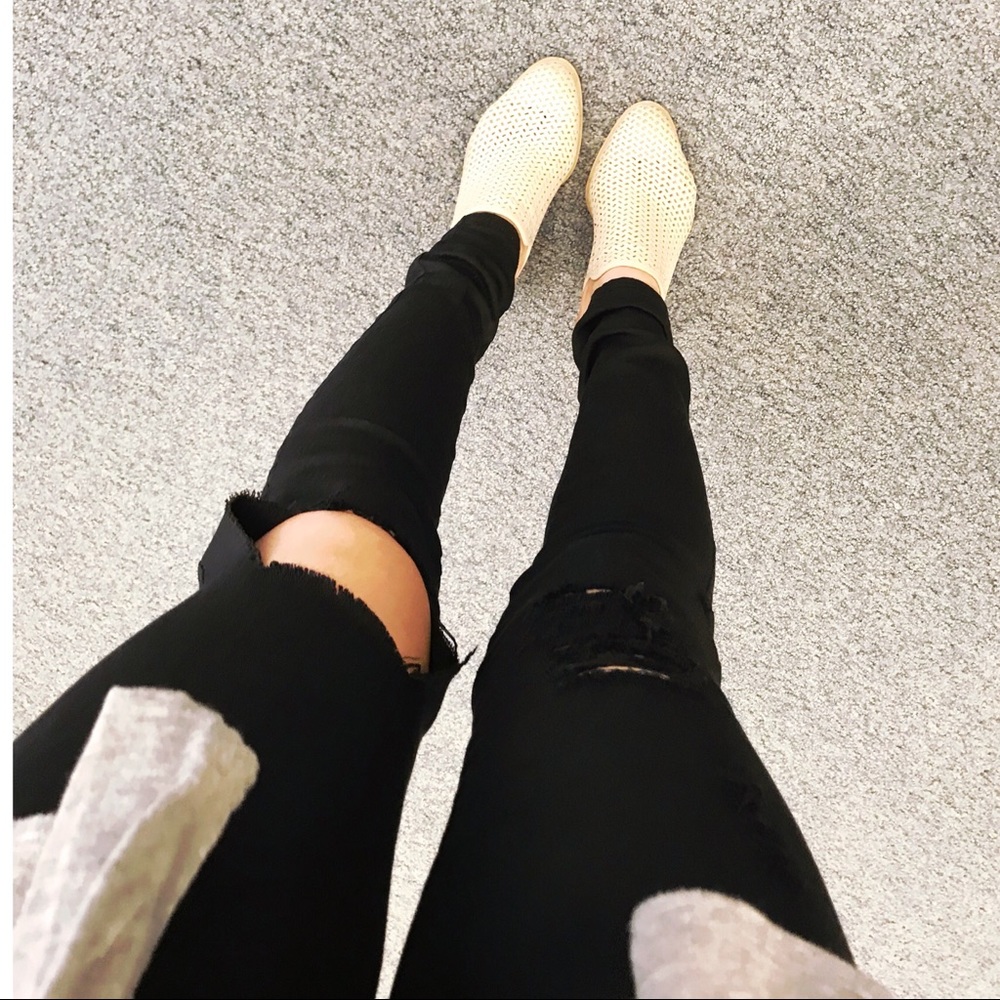 ❗️LAST❗️Black ripped distress jeans - Picture 5 of 6